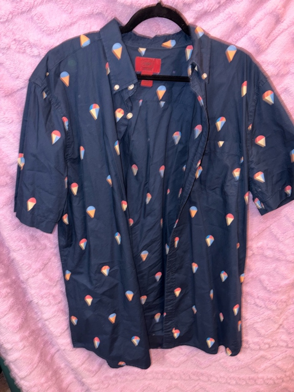 The Foundry Supply Co. Navy Shirt with Ice Cream Cone Print